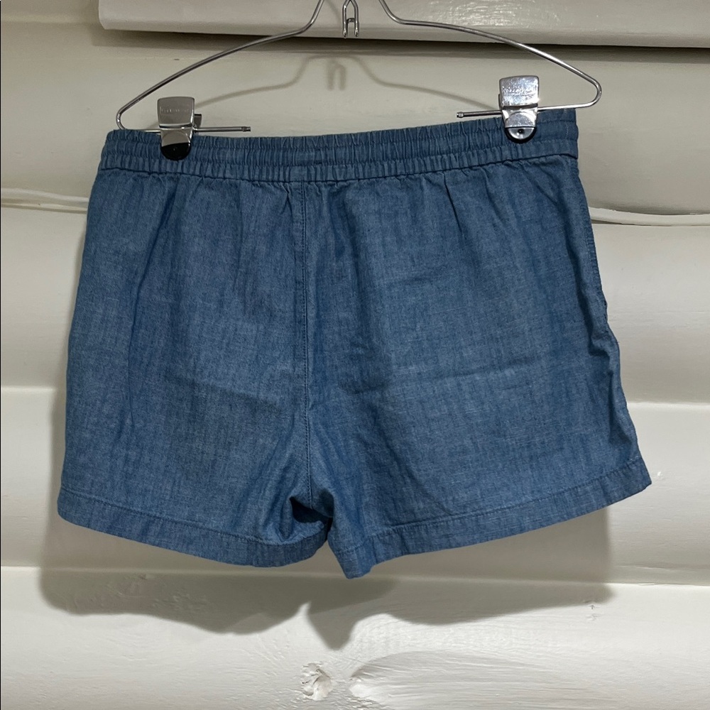 J. Crew Light Blue Chambray Drawstring Shorts - Picture 4 of 4